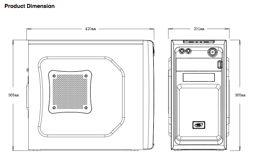 Deepcool mTX-ITX PC case