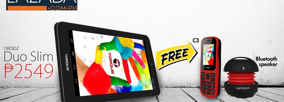 The Torque Droidz Duo Slim 8GB tablet is now available on Lazada