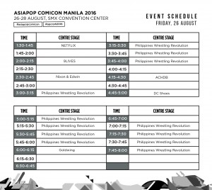 Event Schedule