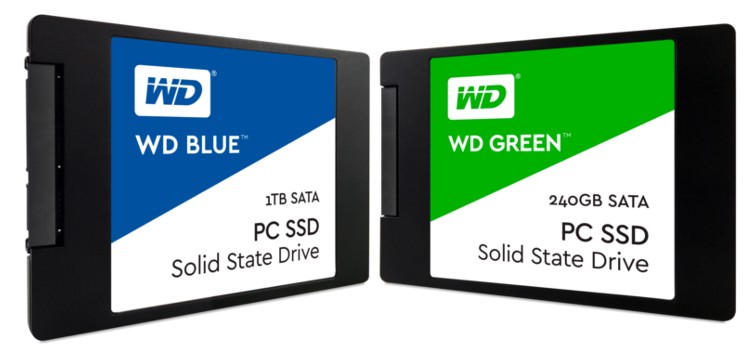 Western Digital Unveils WD Blue and WD Green Solid State Drives