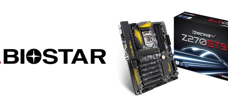 BIOSTAR launches the RACING Z270GT9 motherboard, bundled with an Intel 600p SSD
