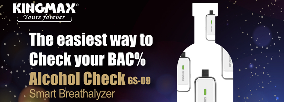 KINGMAX Launches Alcohol Check, the World’s Smallest Breathalyzer