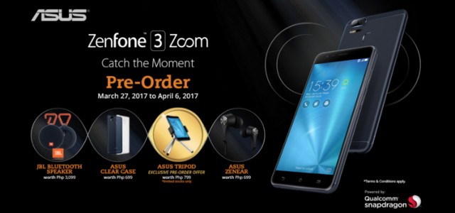 The ASUS ZenFone 3 Zoom is now available for Pre-Order! Order now until April 6