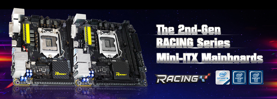 BIOSTAR announces feature-packed Mini-ITX RACING Motherboards