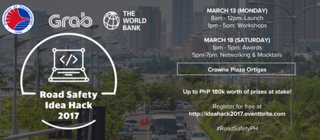 Grab, DOTr, World Bank, partner for Road Safety Idea Hack 2017