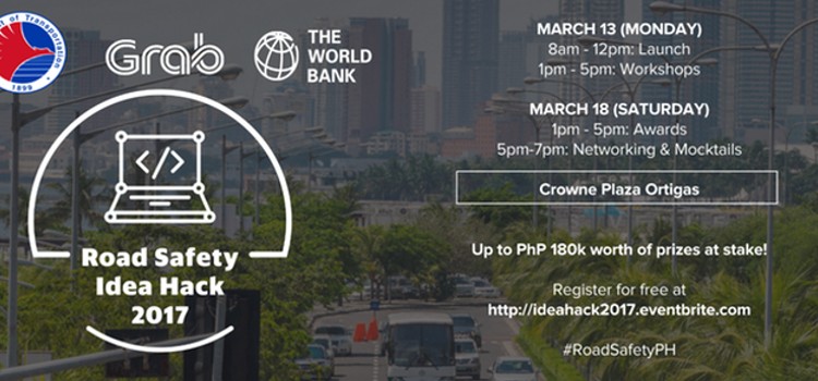 Grab, DOTr, World Bank, partner for Road Safety Idea Hack 2017