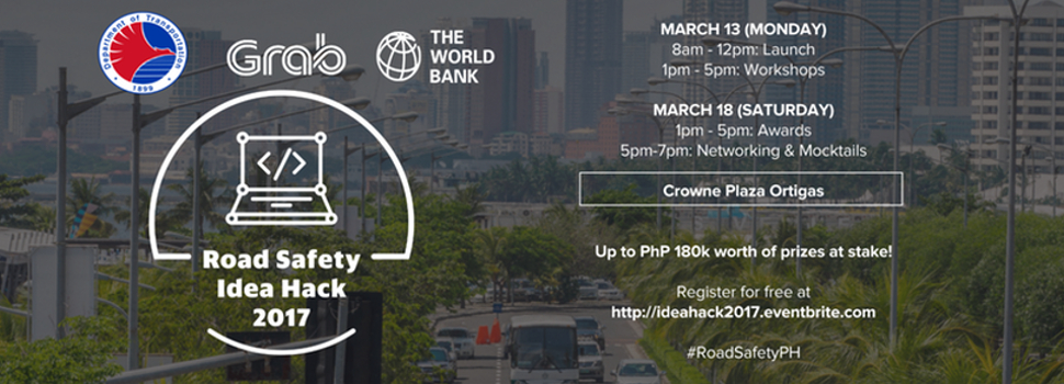 Grab, DOTr, World Bank, partner for Road Safety Idea Hack 2017