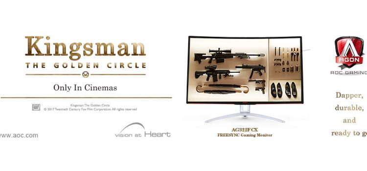 AOC Partners With 20th Century Fox For ‘Kingsman: The Golden Circle’