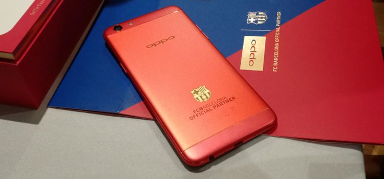 OPPO gives us a look at their stunning FC Barcelona-edition phones