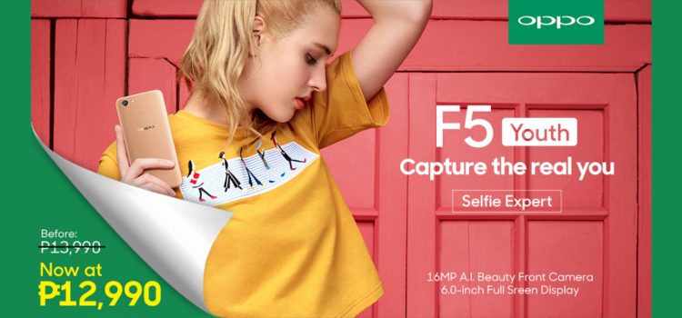 Celebrate new beginnings with the OPPO F5 Youth now at Php12,990