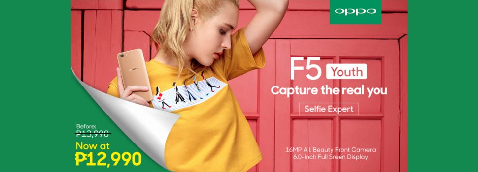 Celebrate new beginnings with the OPPO F5 Youth now at Php12,990