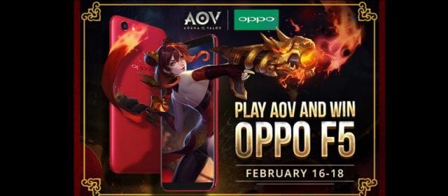 Play Arena of Valor and win an OPPO F5 This Long-Weekend