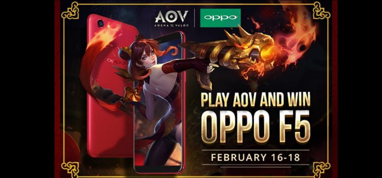 Play Arena of Valor and win an OPPO F5 This Long-Weekend