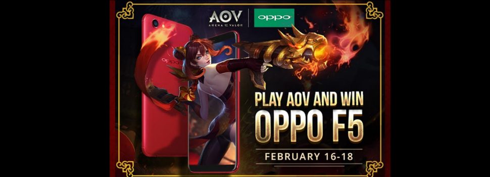 Play Arena of Valor and win an OPPO F5 This Long-Weekend