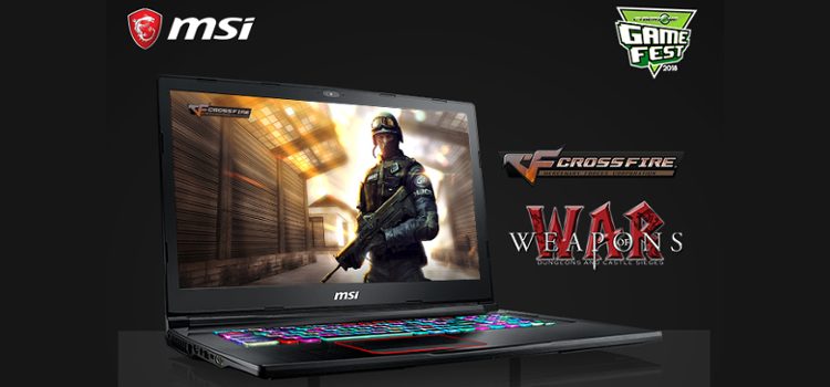 Experience #NewGamingDimension with MSI Gaming Laptops at Game Fest 2018