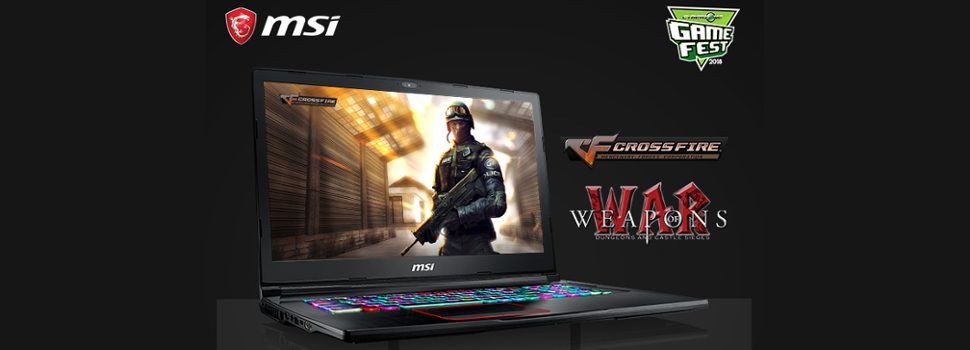 Experience #NewGamingDimension with MSI Gaming Laptops at Game Fest 2018