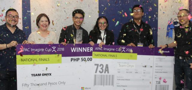 Team Onyx wins Imagine Cup 2018 PH Finals