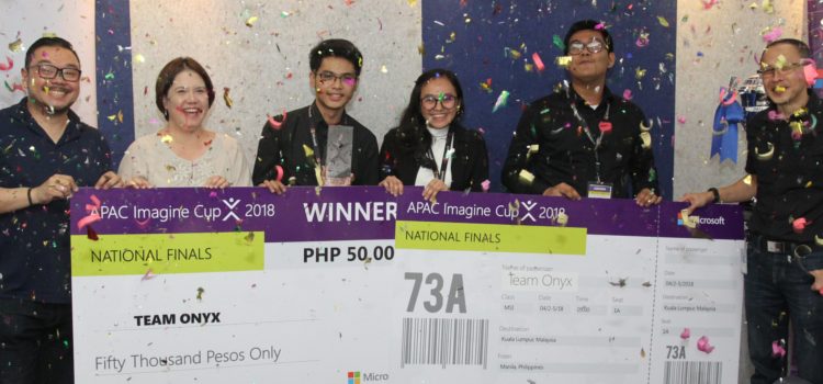 Team Onyx wins Imagine Cup 2018 PH Finals