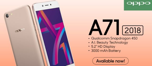 OPPO A71 2018 raises the bar in entry-level smartphone experience