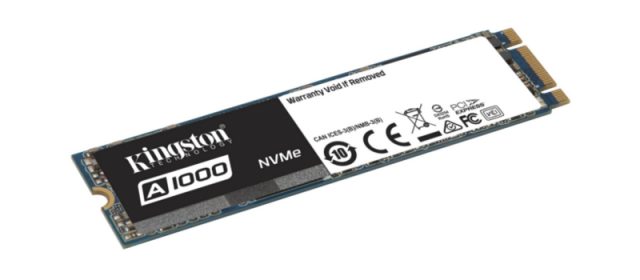 Kingston Introduces the A1000 Entry-level NVMe PCIe SSD
