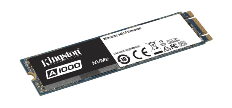 Kingston Introduces the A1000 Entry-level NVMe PCIe SSD