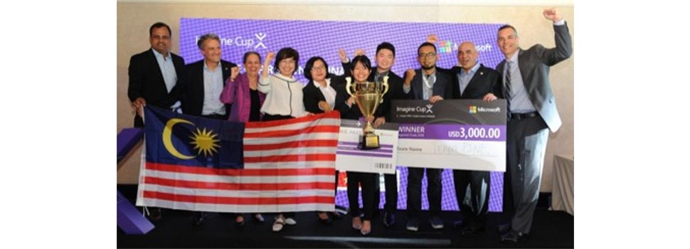Malaysian students announced as winner of Microsoft Imagine Cup Asia Pacific Finals