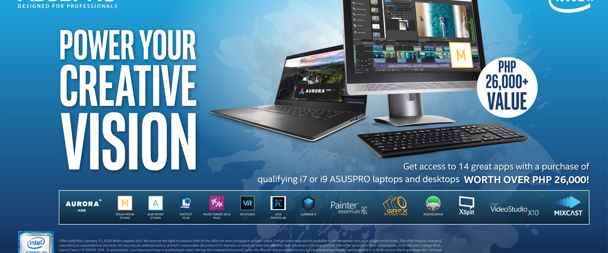 ASUSPRO and Intel Launch the Exclusive “Ultimate Creativity Pack”