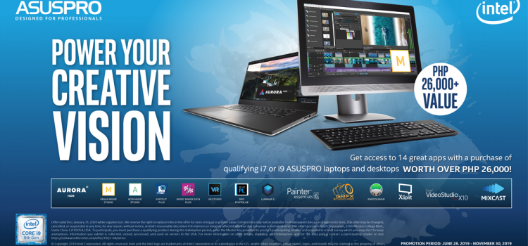 ASUSPRO and Intel Launch the Exclusive “Ultimate Creativity Pack”