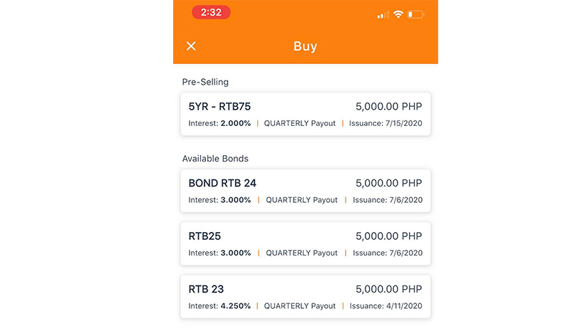 retail treasury bonds with paymaya