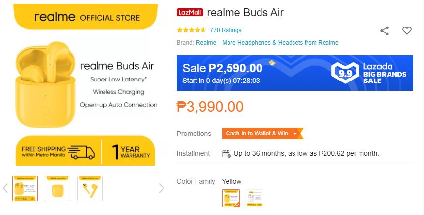 Lazada 9.9 sale