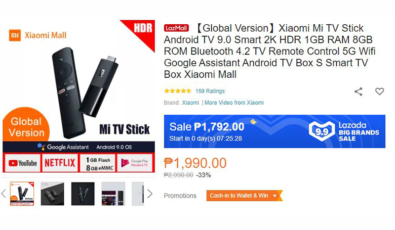 Lazada 9.9 sale