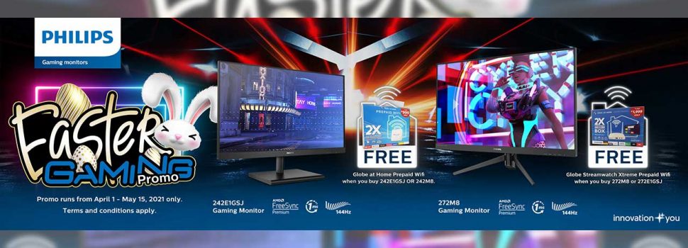 PROMO ALERT | Philips Gaming Monitors partners up with Globe, Launches Easter Gaming Promo