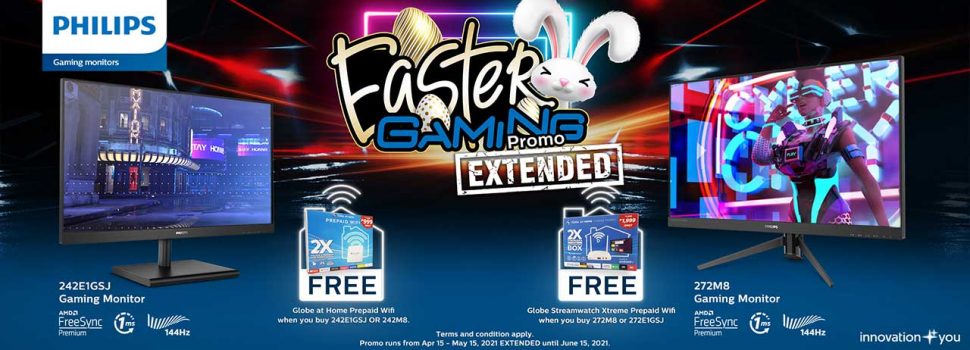 Philips Gaming Monitors Easter Promo           Extended Until June 15!