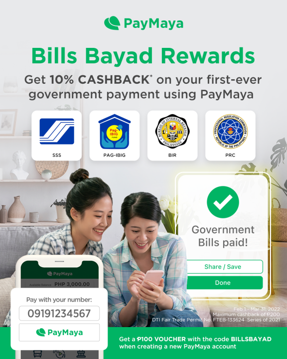 PayMaya Bills Bayad Rewards