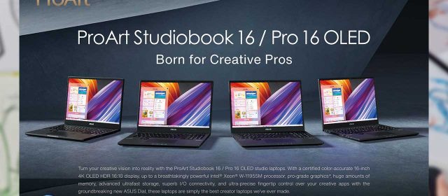 ASUS ProArt StudioBook 16 Series Caters to Creative Professionals