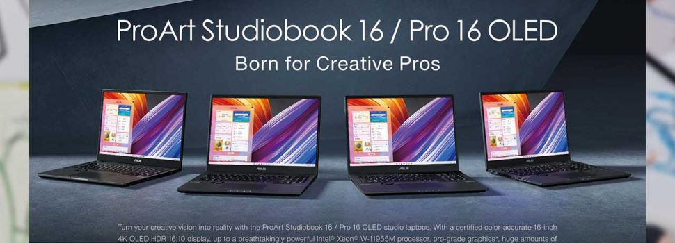 ASUS ProArt StudioBook 16 Series Caters to Creative Professionals