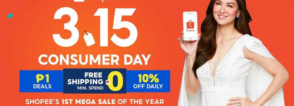 Shopee 3.15 Consumer Day is the first mega sale of the year, with new brand ambassador Marian Rivera