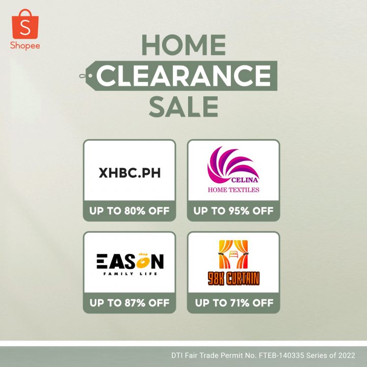 shopee home clearance sale