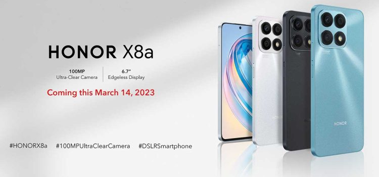 Honor X8a to arrive in PH on March 14