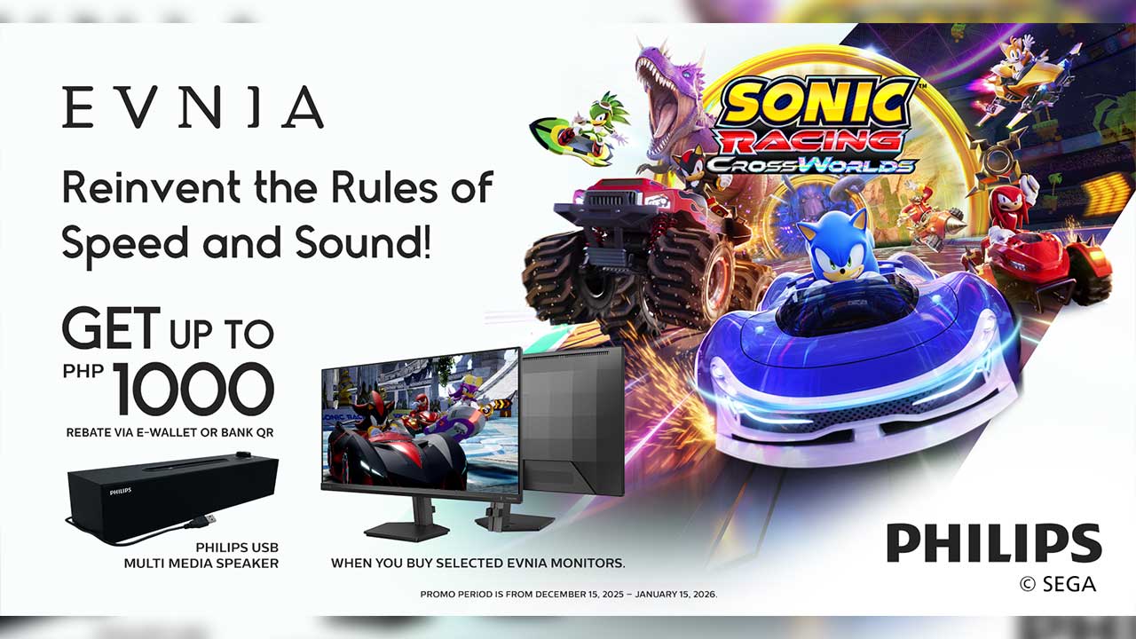 Philips Evnia and Sonic Partner for Launch Promo