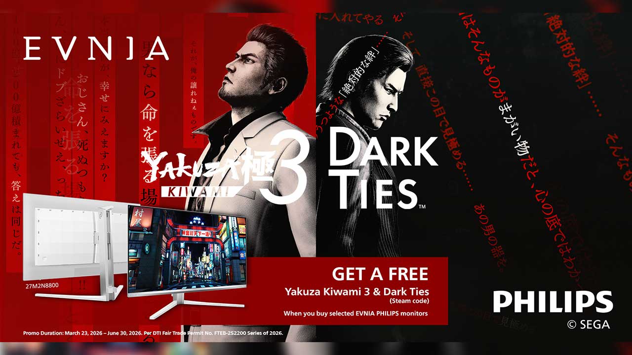 Philips Evnia Partners with Yakuza Kiwami 3 and Dark Ties For New Gaming Monitor